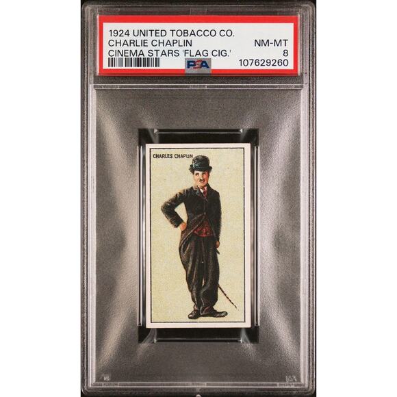 Rare 1924 United Tobacco Charlie Chaplin Tobacco Card PSA 8 Highest Grade! - Picture 1 of 4
